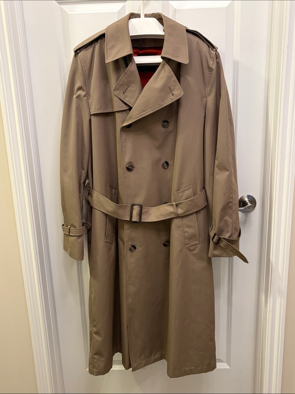 Stafford Men's Double-Breasted Trench Coat44 Long